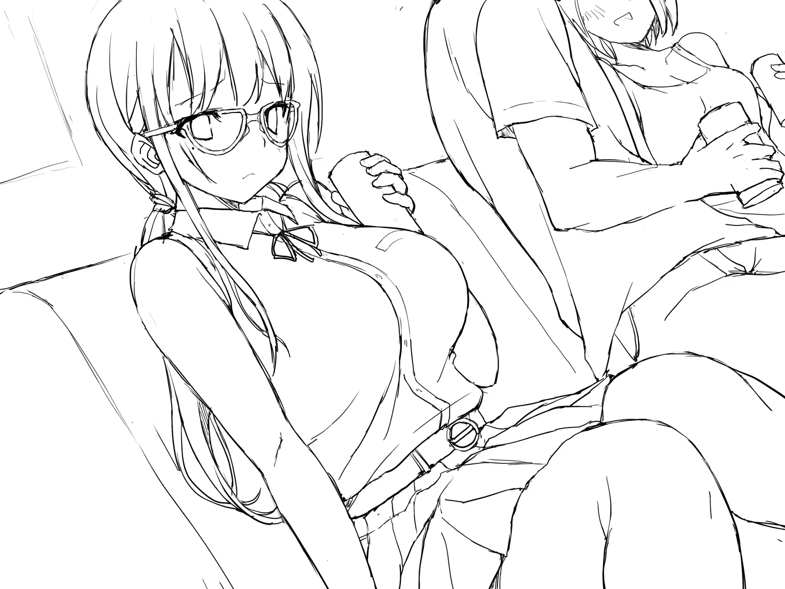 Kanojo Ga Aitsu Ni Sareta Koto_Rough Sketch